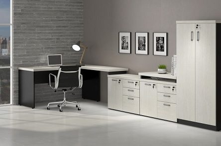 Estação de Trabalho Start com Armário Modular 40mm